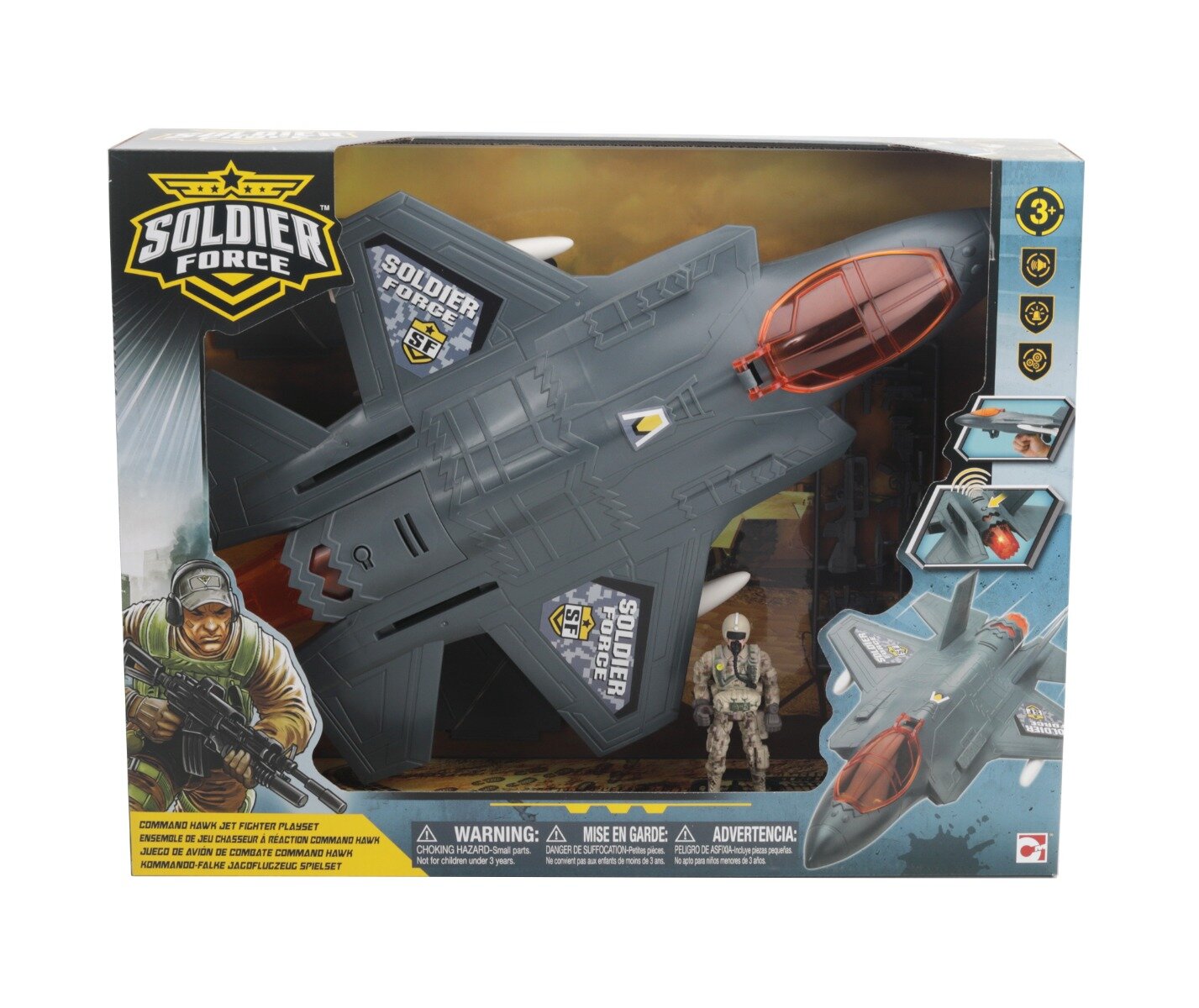 Soldier Force Set de joaca Avion de lupta cu soldat