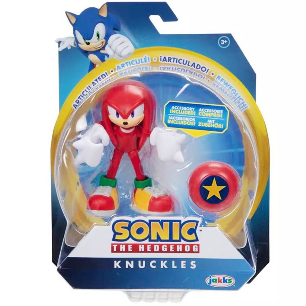 Sonic the Hedgehog Figurina articulata cu accesoriu Knuckles 10 cm