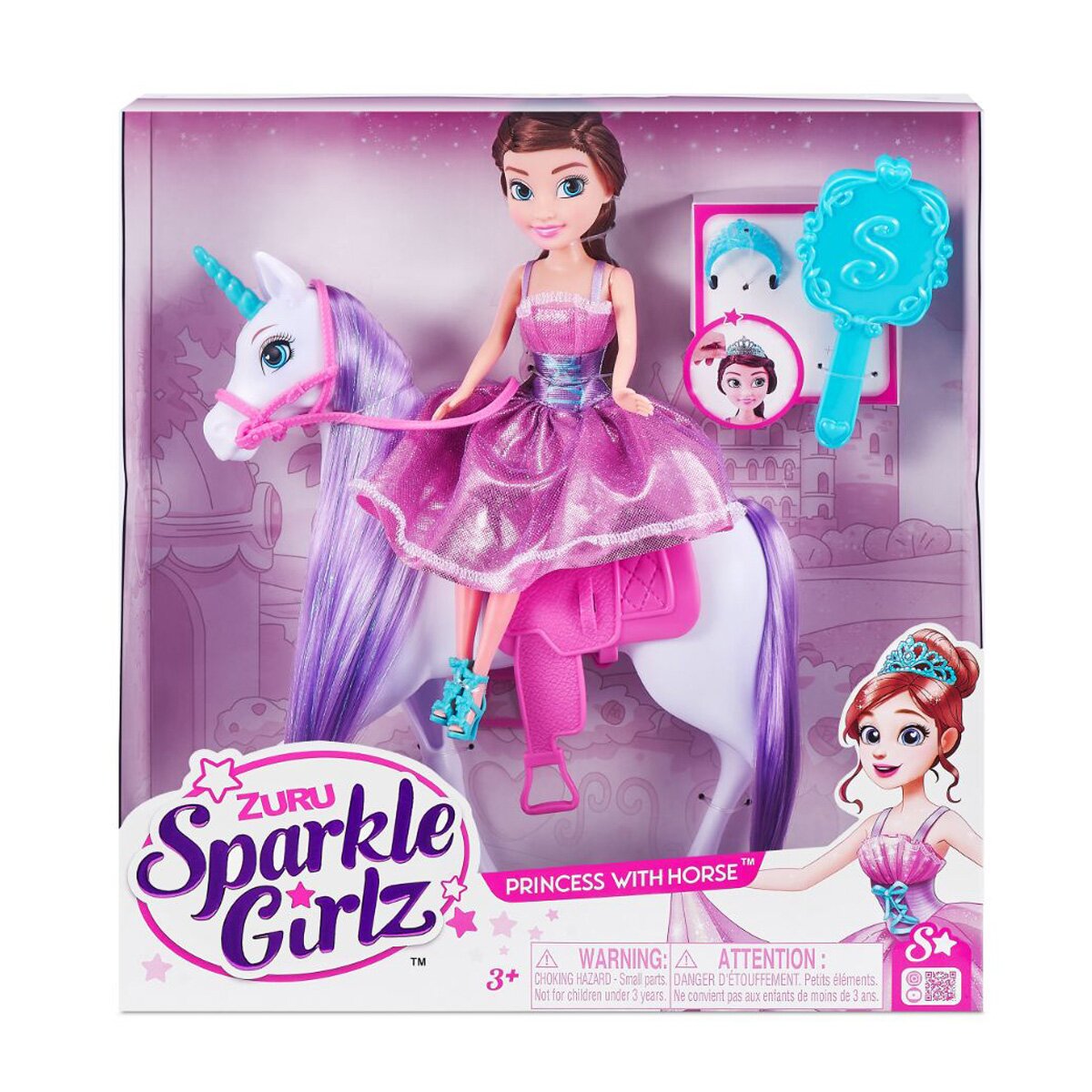 Sparkle Girlz Set de joaca Papusa cu Unicorn