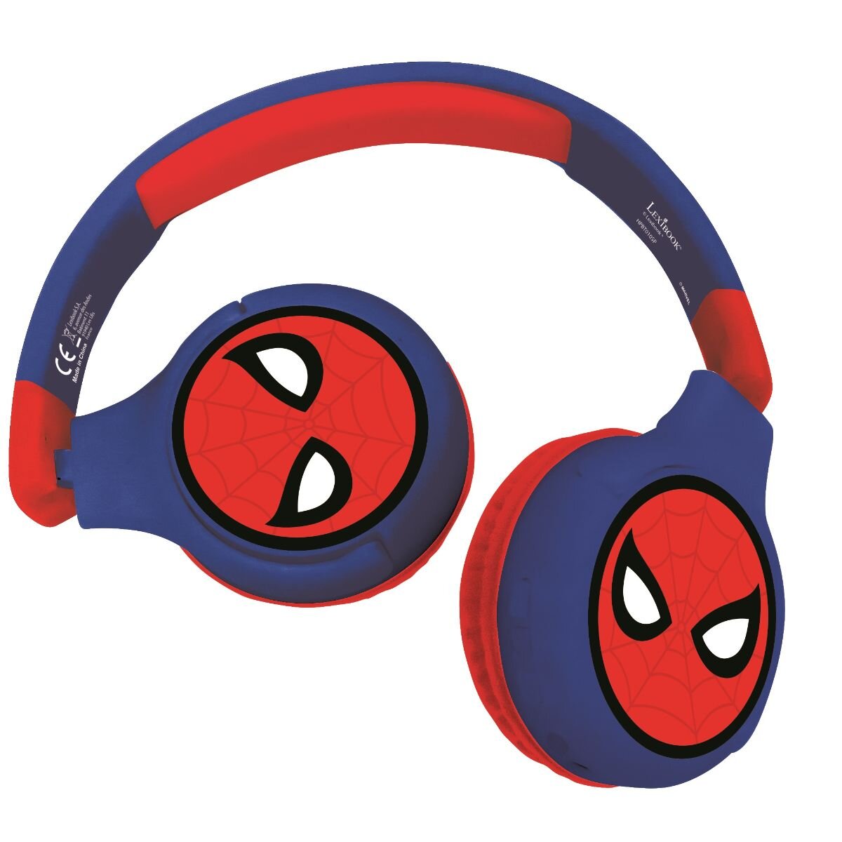 Spiderman Casti pliabile cu fir si bluetooth Lexibook