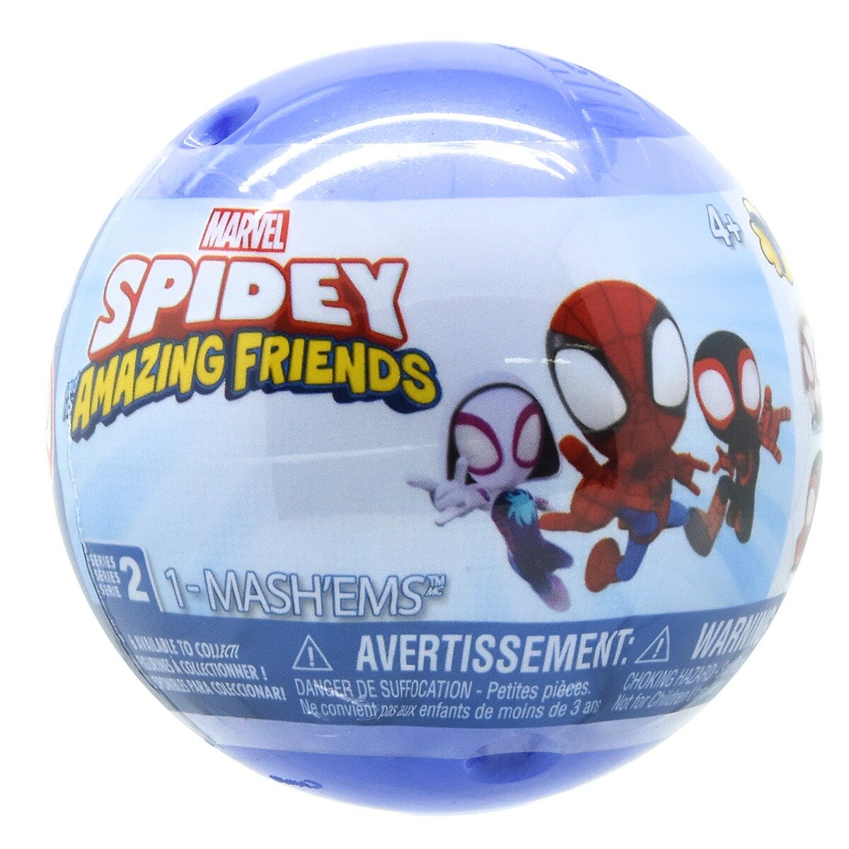 Spidey and His Amazing Friends Bila cu figurina surpriza Mash Ems Spidey si prietenii S2
