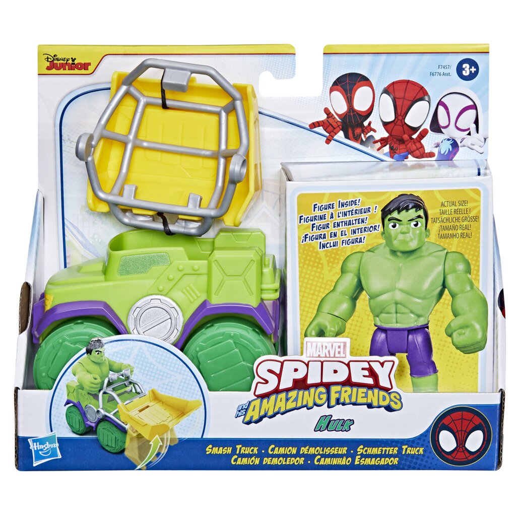 Spidey and His Amazing Friends Figurina cu vehicul Hulk F74575
