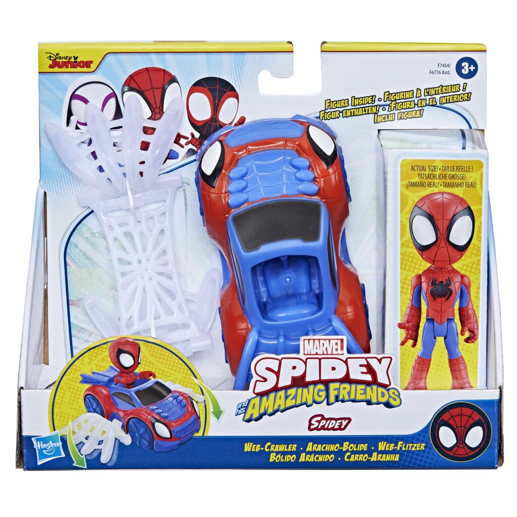 Spidey and His Amazing Friends Figurina cu vehicul Spidey F74545