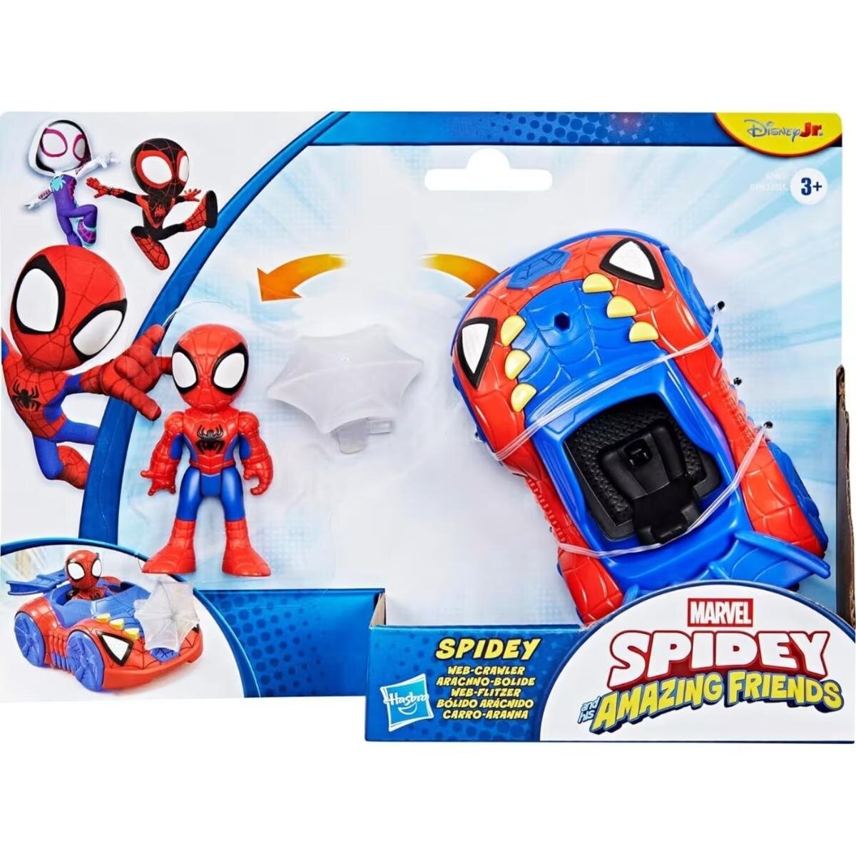 Spidey and His Amazing Friends Figurina cu vehicul Spidey Web Crawler G2461