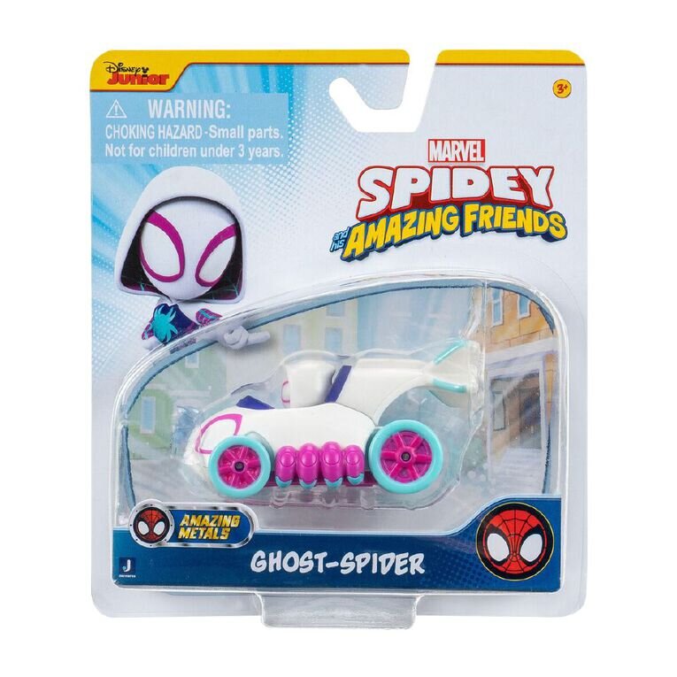 Spidey and His Amazing Friends Masinuta din metal si figurina Ghost Spider