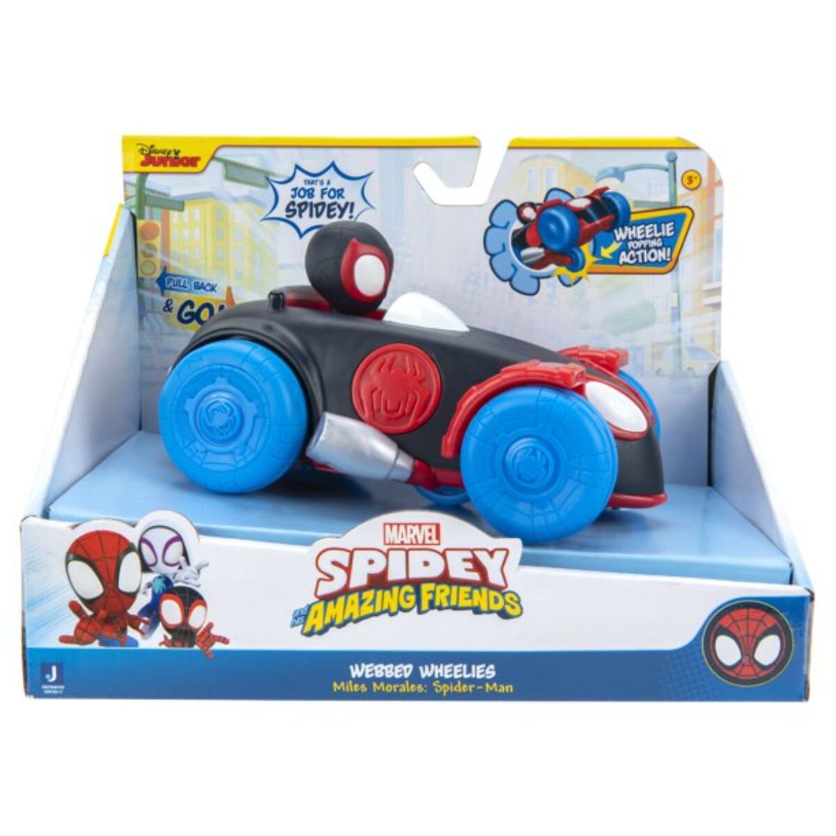Spidey and His Amazing Friends Masinuta Spidey Amazing Friends Pull Back Spinn SNF0017