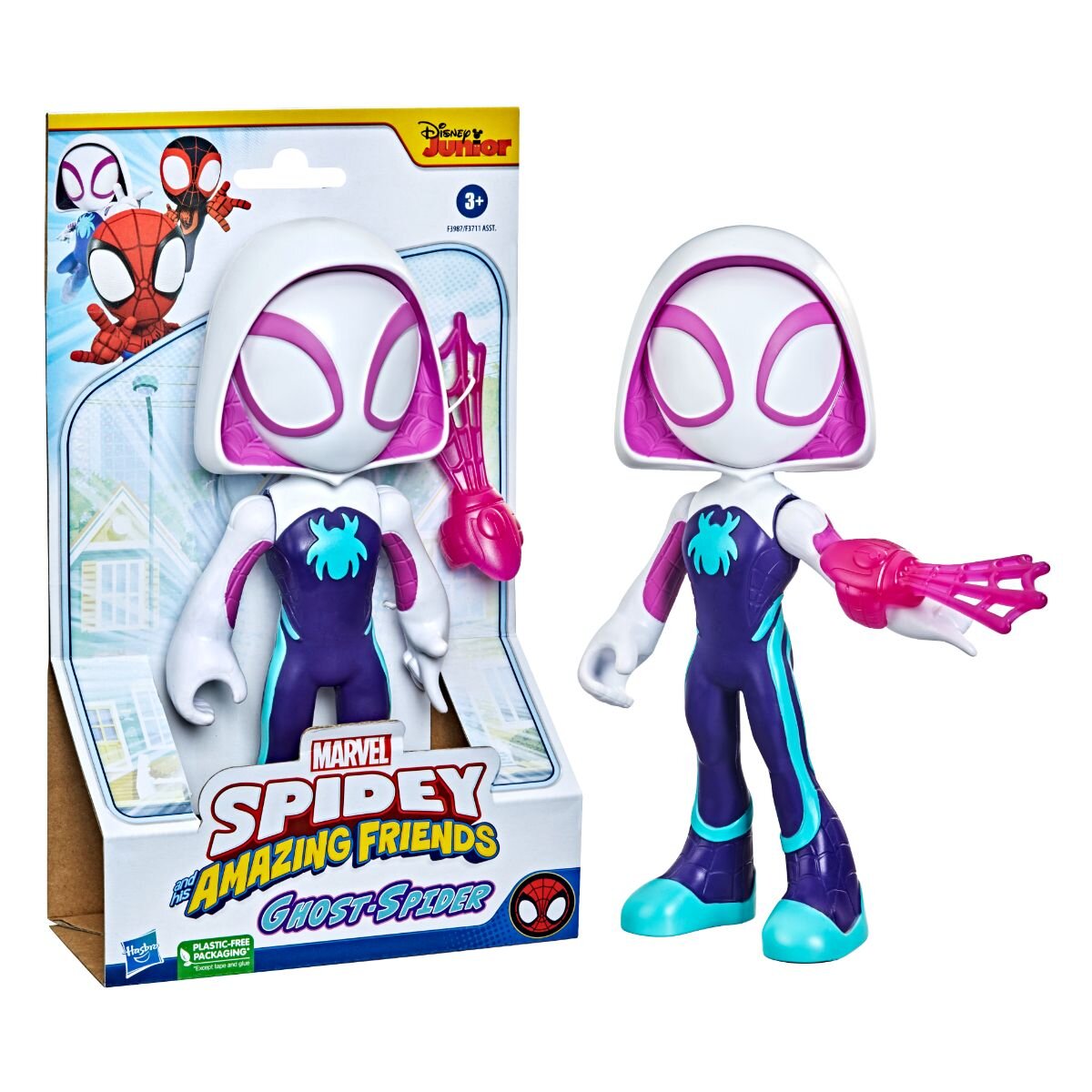 Spidey and His Amazing Friends Mega figurina Ghost-Spider 22.8 cm F39875L00