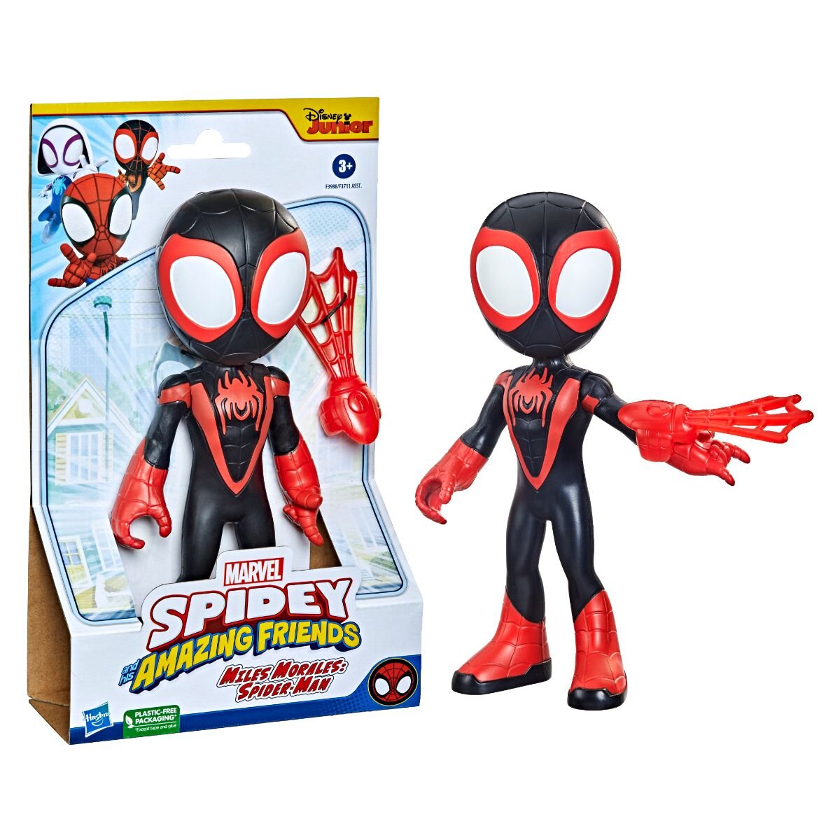 Spidey and His Amazing Friends Mega figurina Miles Morales Spider-Man 22.8 cm F39885L00