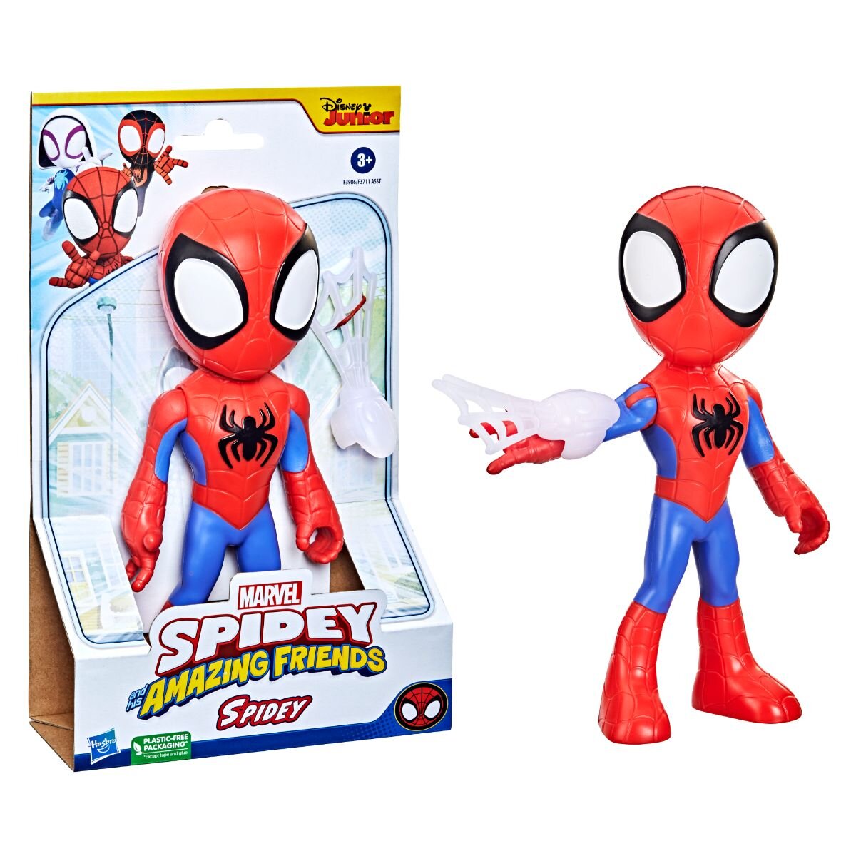 Spidey and His Amazing Friends Mega figurina Spidey 22.8 cm F39865L00