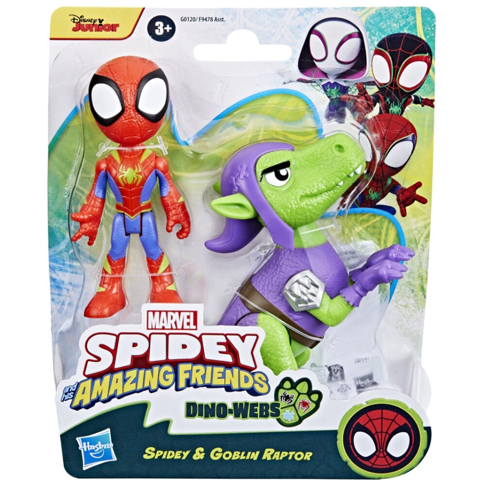 Spidey and His Amazing Friends Set figurine Spidey si Goblin Raptor G0120