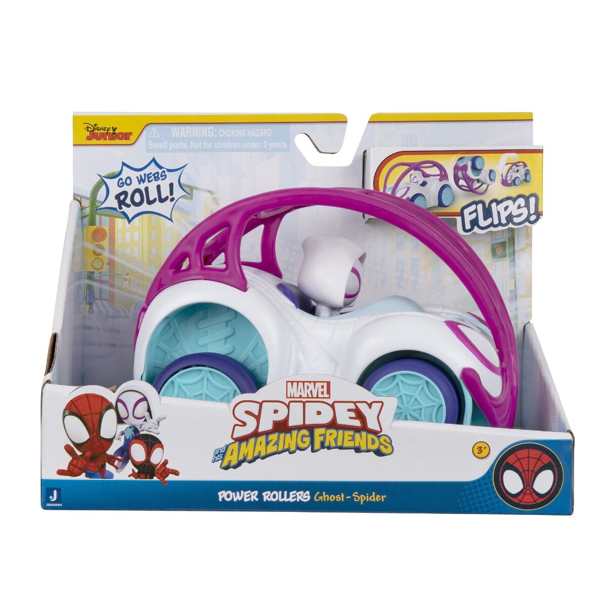 Spidey and His Amazing Friends Vechiul de acrobatii cu figurina Ghost Spider