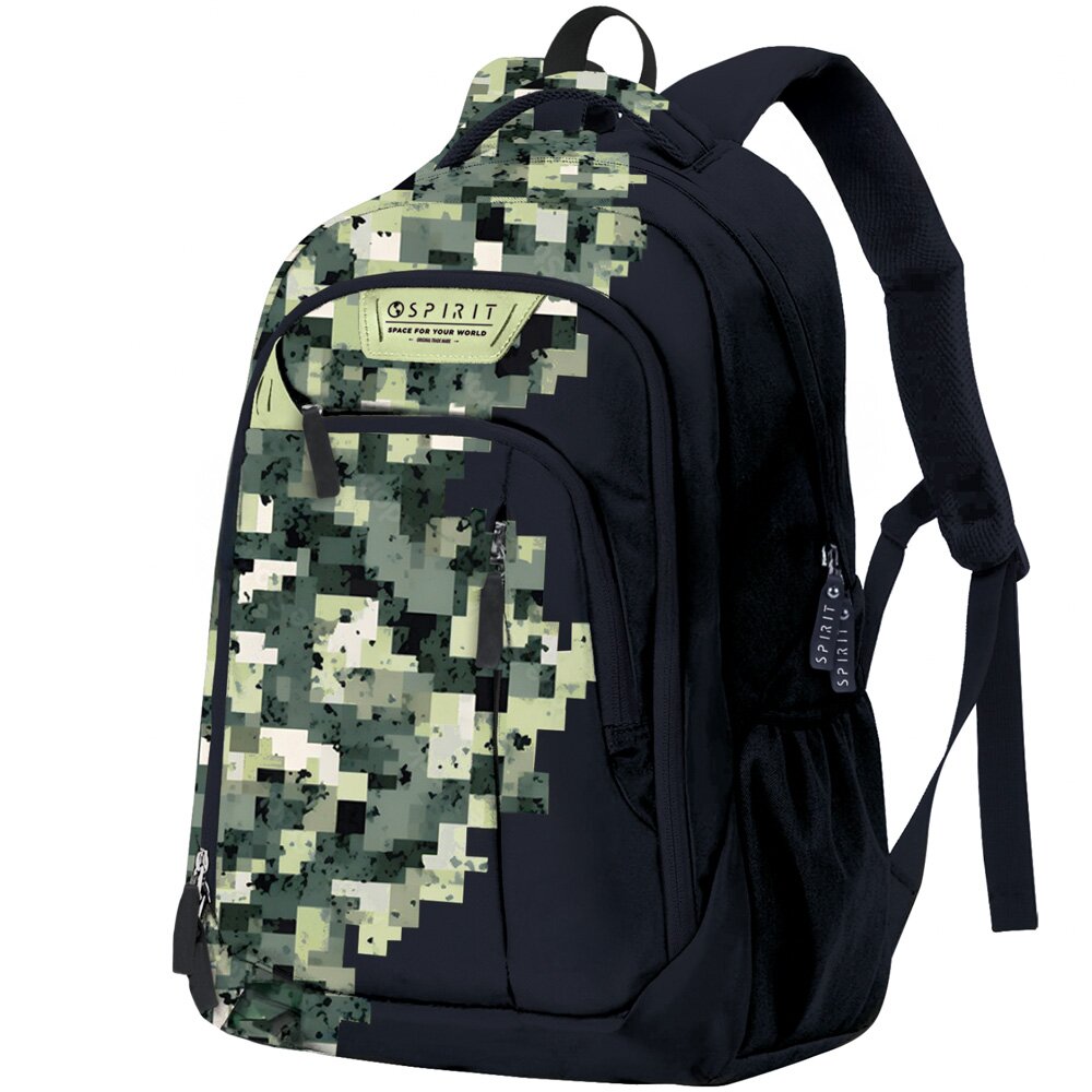 Spirit Rucsac City Pixel Navy-Kaki 46 x 33 x 22 cm