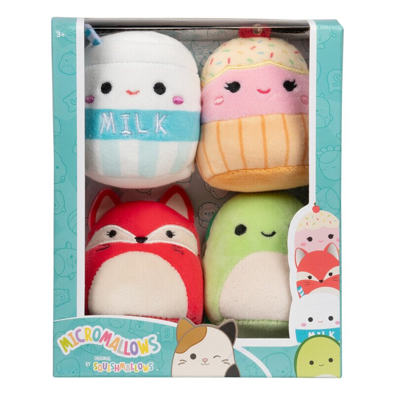 SquishMallows Set 4 jucarii de plus Micromallows