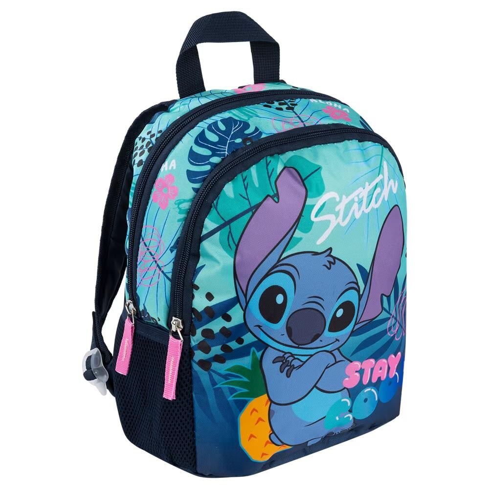 St Majewski Ghiozdan cu 2 compartimente Disney Stitch Stay Cool