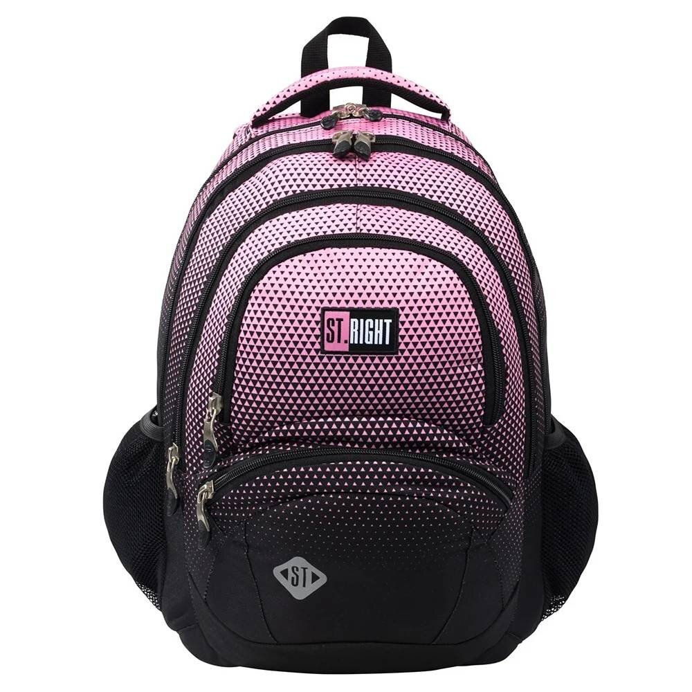 St Majewski Ghiozdan cu 4 compartimente 1 buzunar St.Right Pink Gradient 42 cm Roz