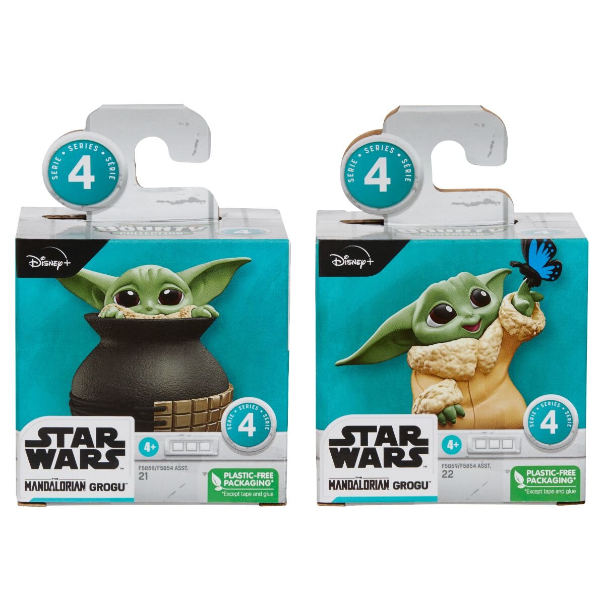 Star Wars Set 2 figurine Mandalorian Grogu Bounty Collection F5858 F5859
