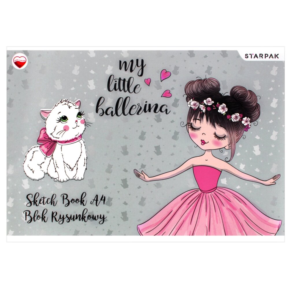 Starpak Caiet A4 pentru schite si desen Balerina