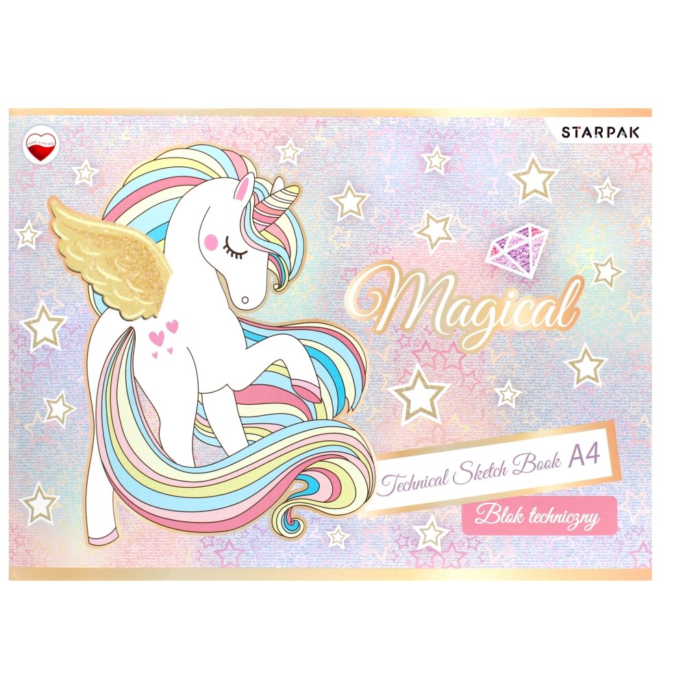 Starpak Caiet A4 pentru schite si desen Unicorn