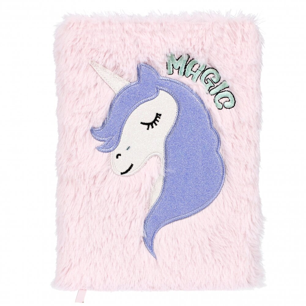 Starpak Caiet A5 cu coperta de plus Unicorn