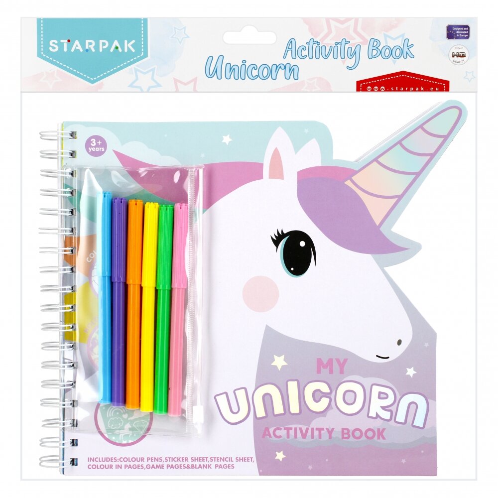 Starpak Carte de colorat cu accesorii Unicorn