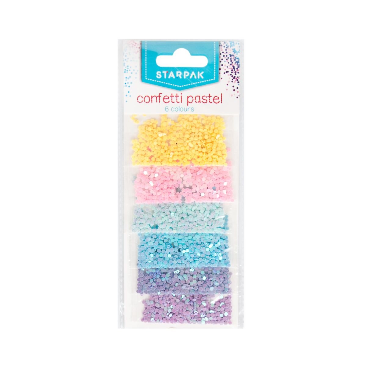 Starpak Confetti 6 culori pastel