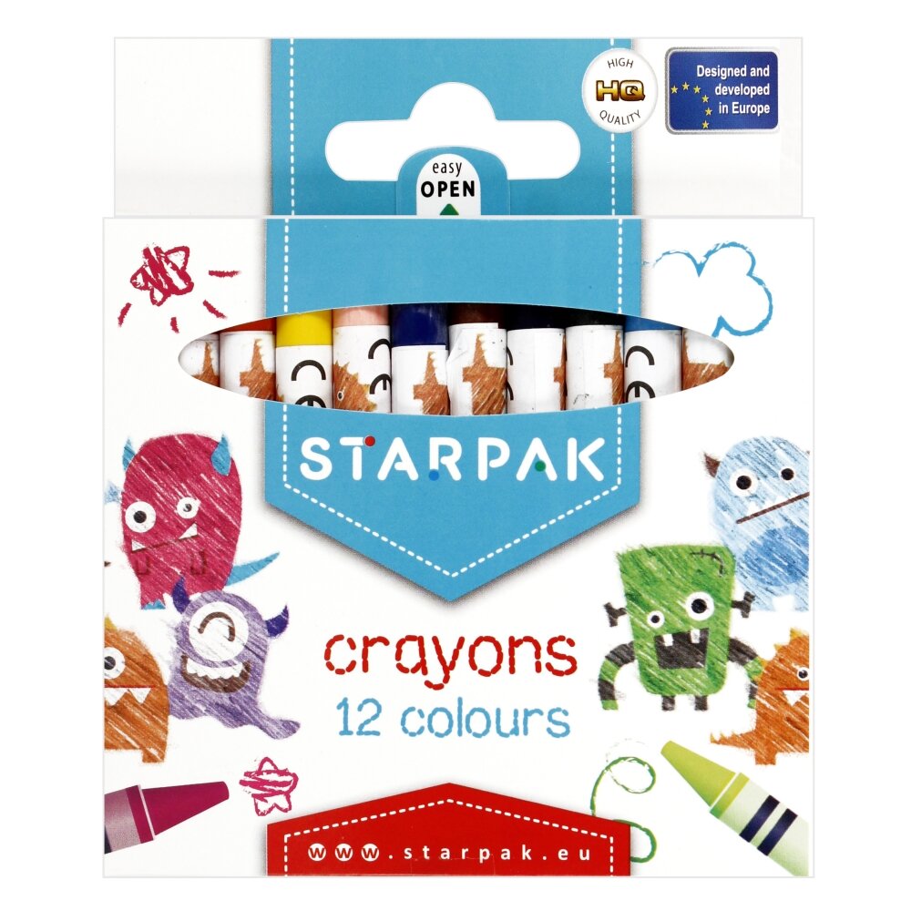 Starpak Creioane cerate 12 culori
