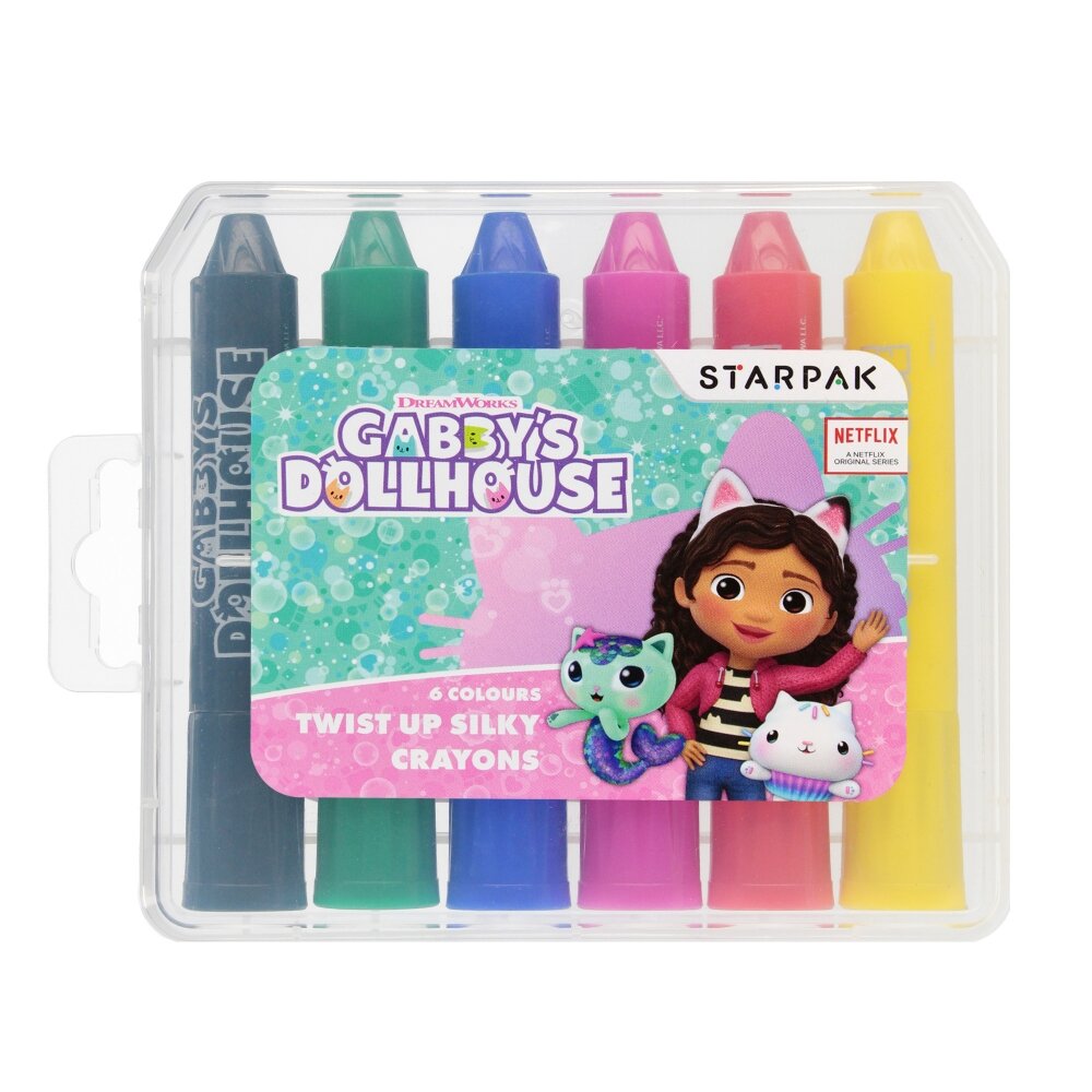 Starpak Creioane colorate cerate Gabbys Dollhouse 6 buc