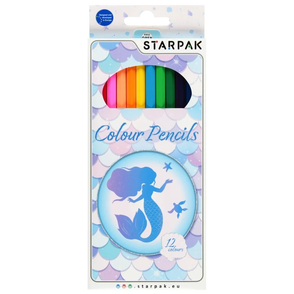 Starpak Creioane colorate Mermaid 12 buc