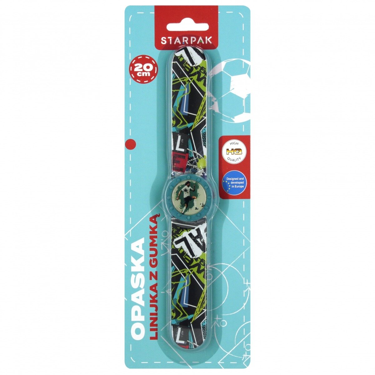 Starpak Rigla de cauciuc cu radiera in forma de ceas 20 cm Boy