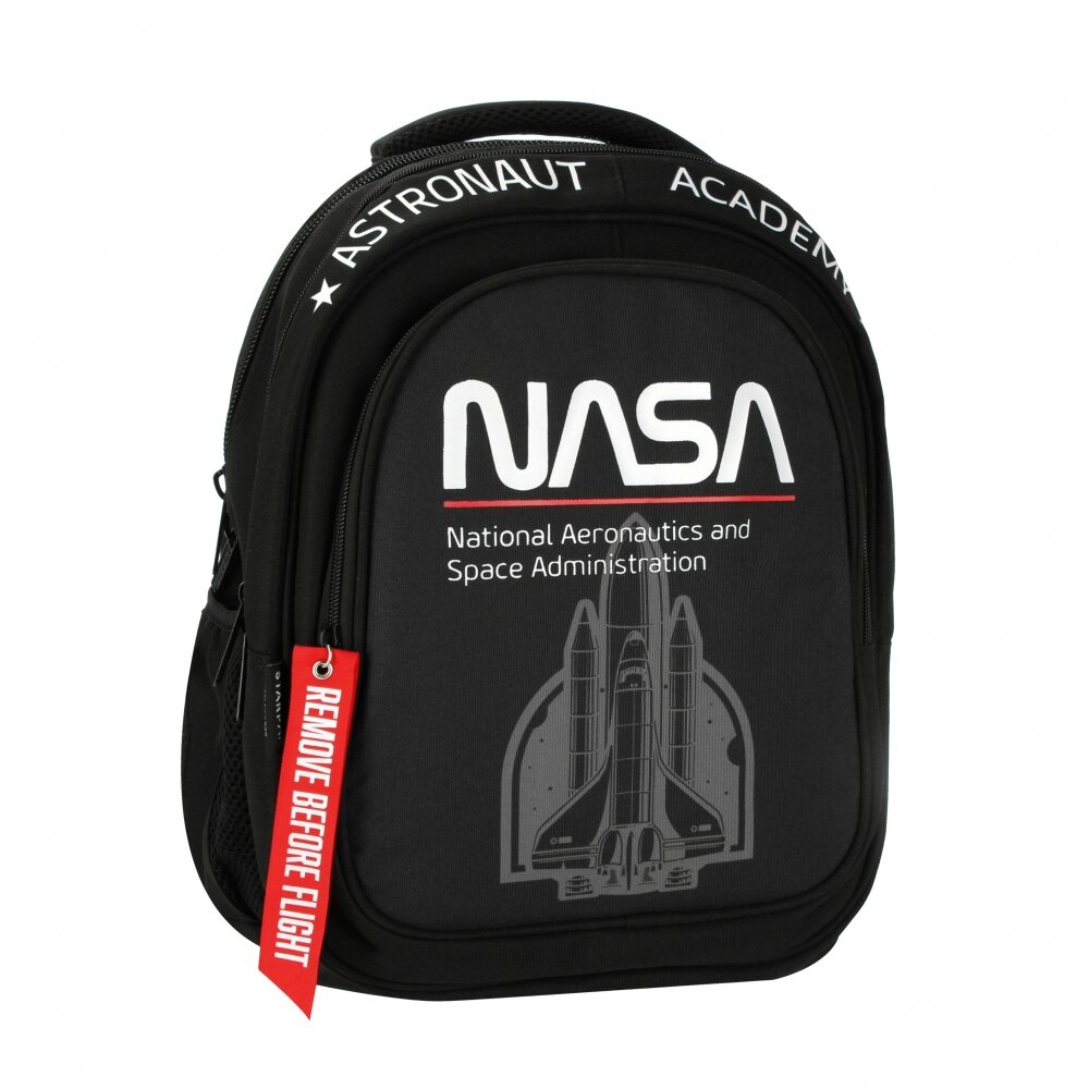 Starpak Rucsac cu un compartiment si buzunare Nasa Astronaut Negru