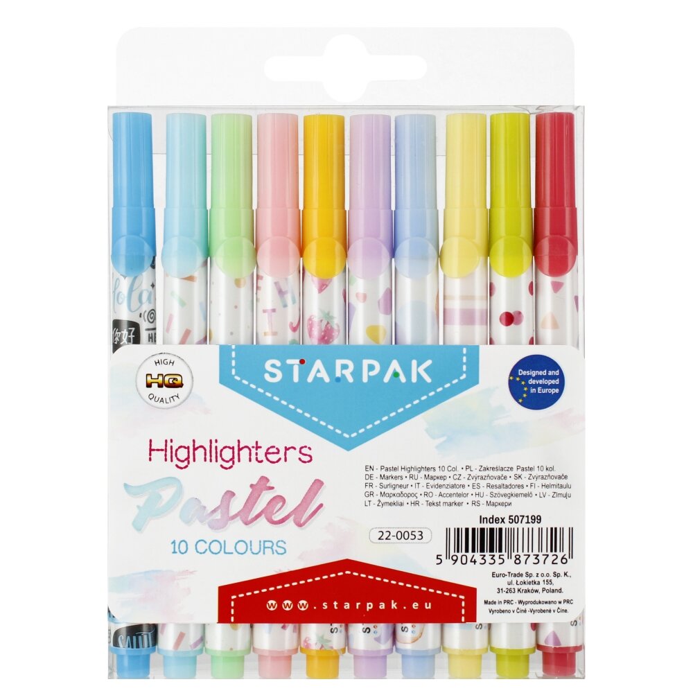 Starpak Set carioci pastel 10 buc