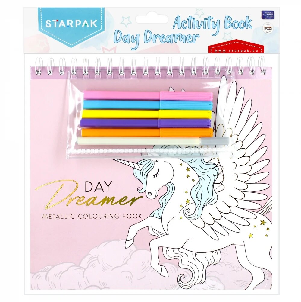 Starpak Set carte de colorat cu carioci Unicorn