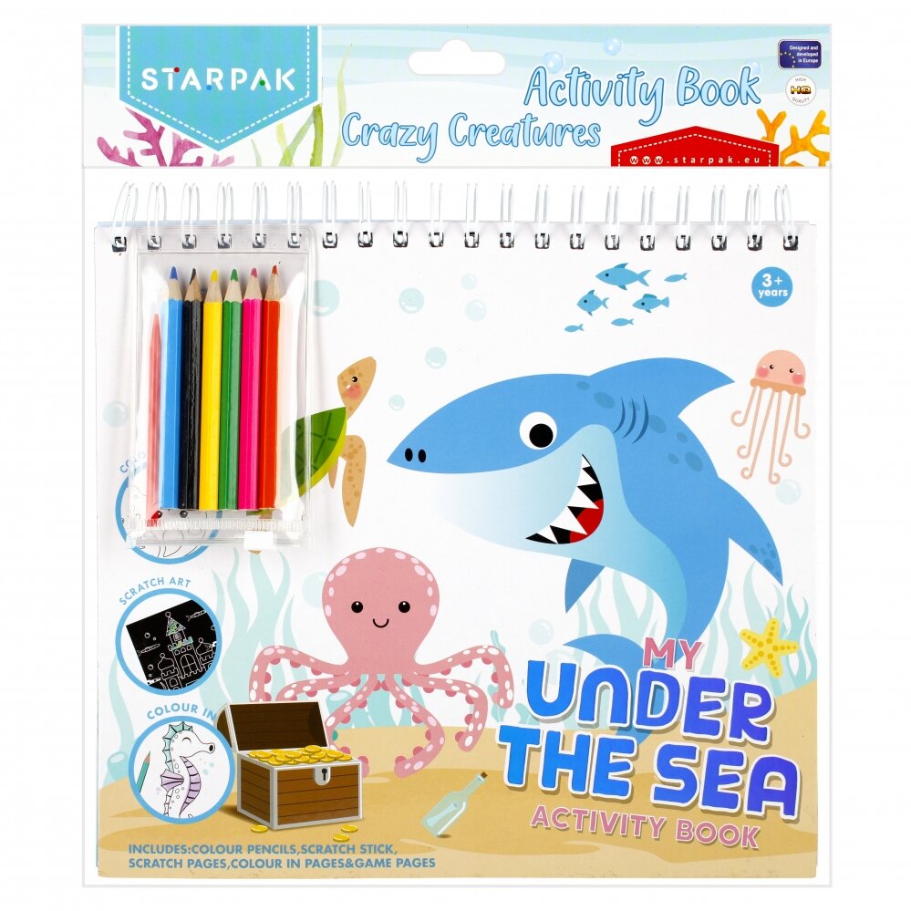 Starpak Set de activitati Carte de colorat cu accesorii Under the Sea