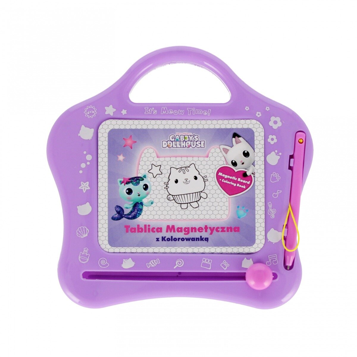 Starpak Tabla magnetica cu carte de colorat Gabbys Dollhouse