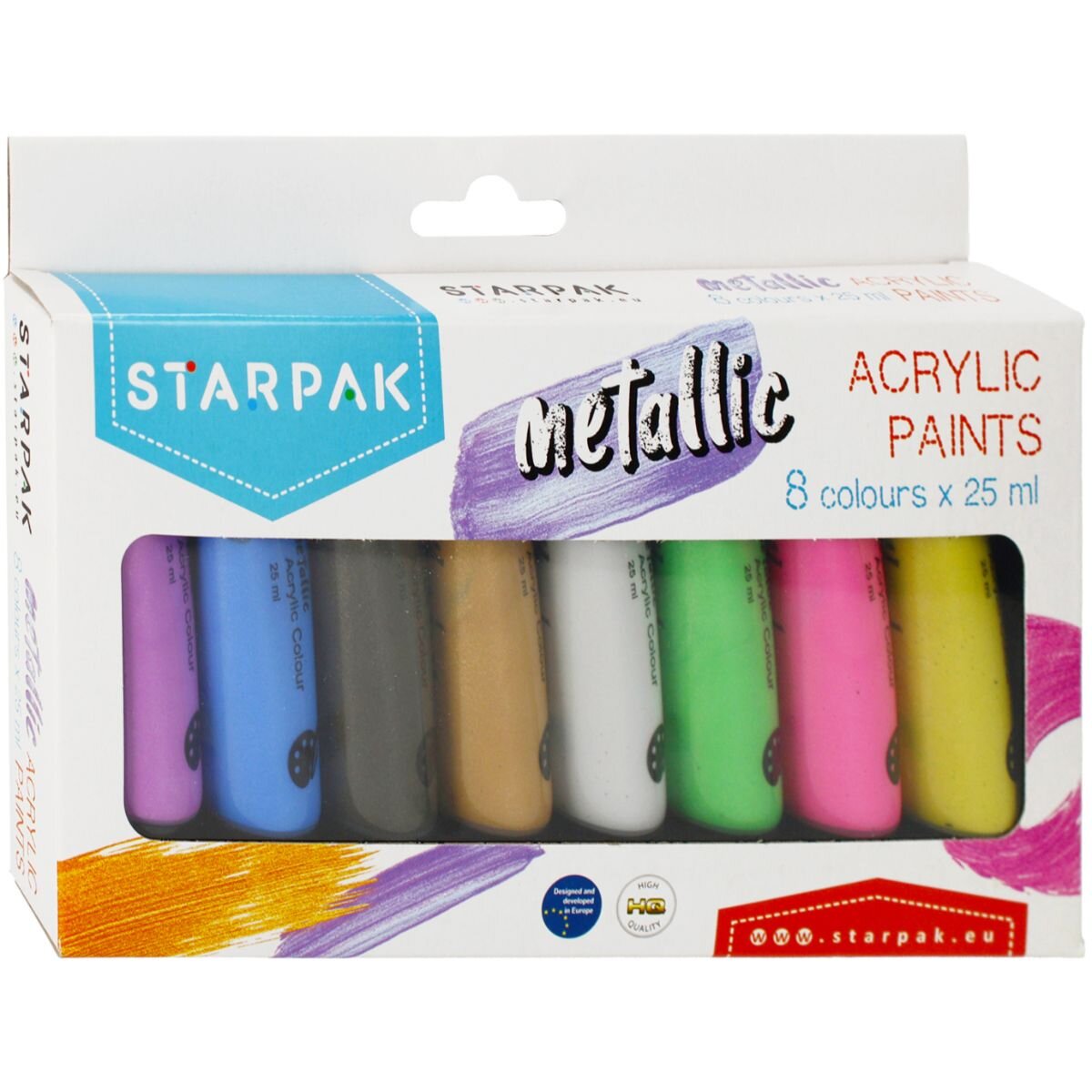 Starpak Vopsea acrilica pastel metalic