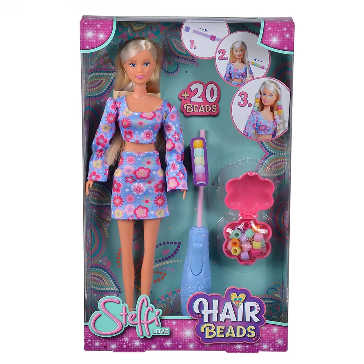 Steffi Love Set de joaca cu papusa Hair Beads