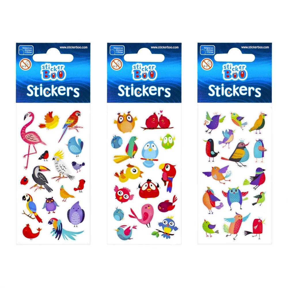 Stickerboo Abtibilduri forma pasari
