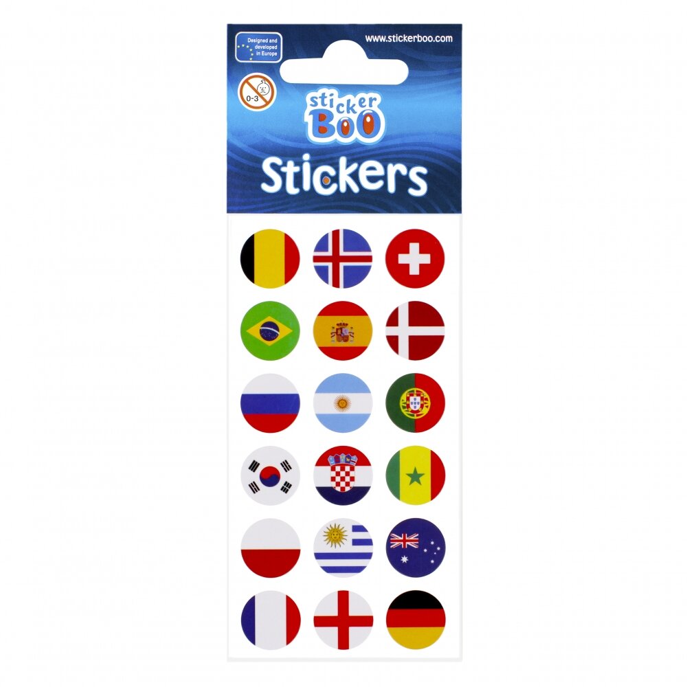 Stickerboo Abtibilduri forma steaguri nationale