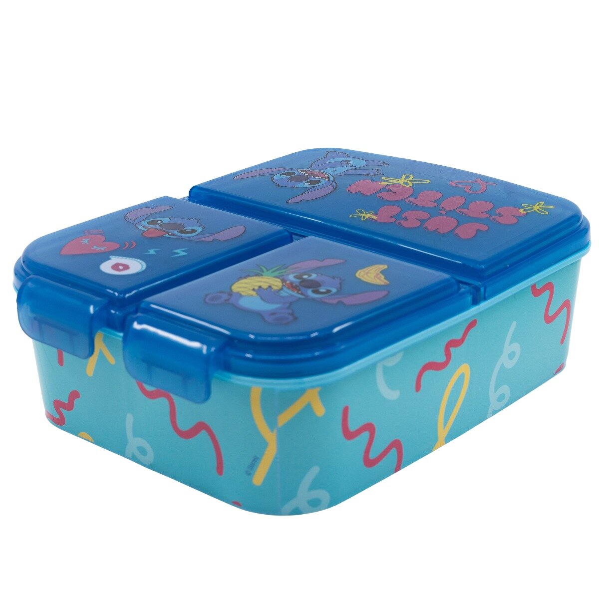 Stor Caserola pentru pranz cu 3 compartimente Disney Stitch