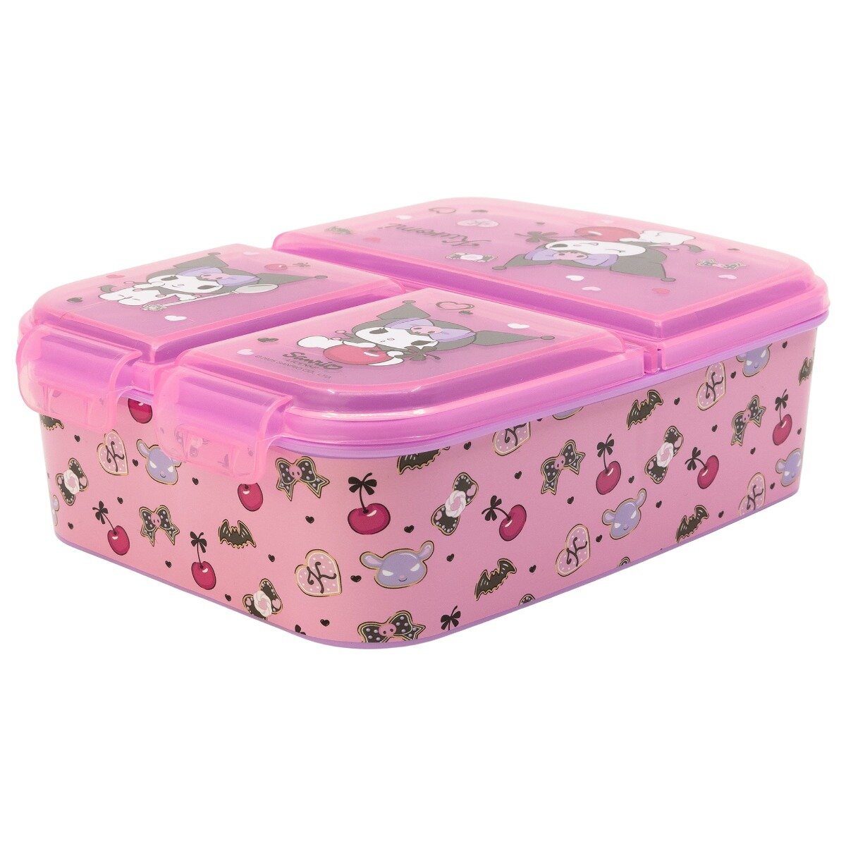 Stor Caserola pentru pranz cu 3 compartimente Kuromi