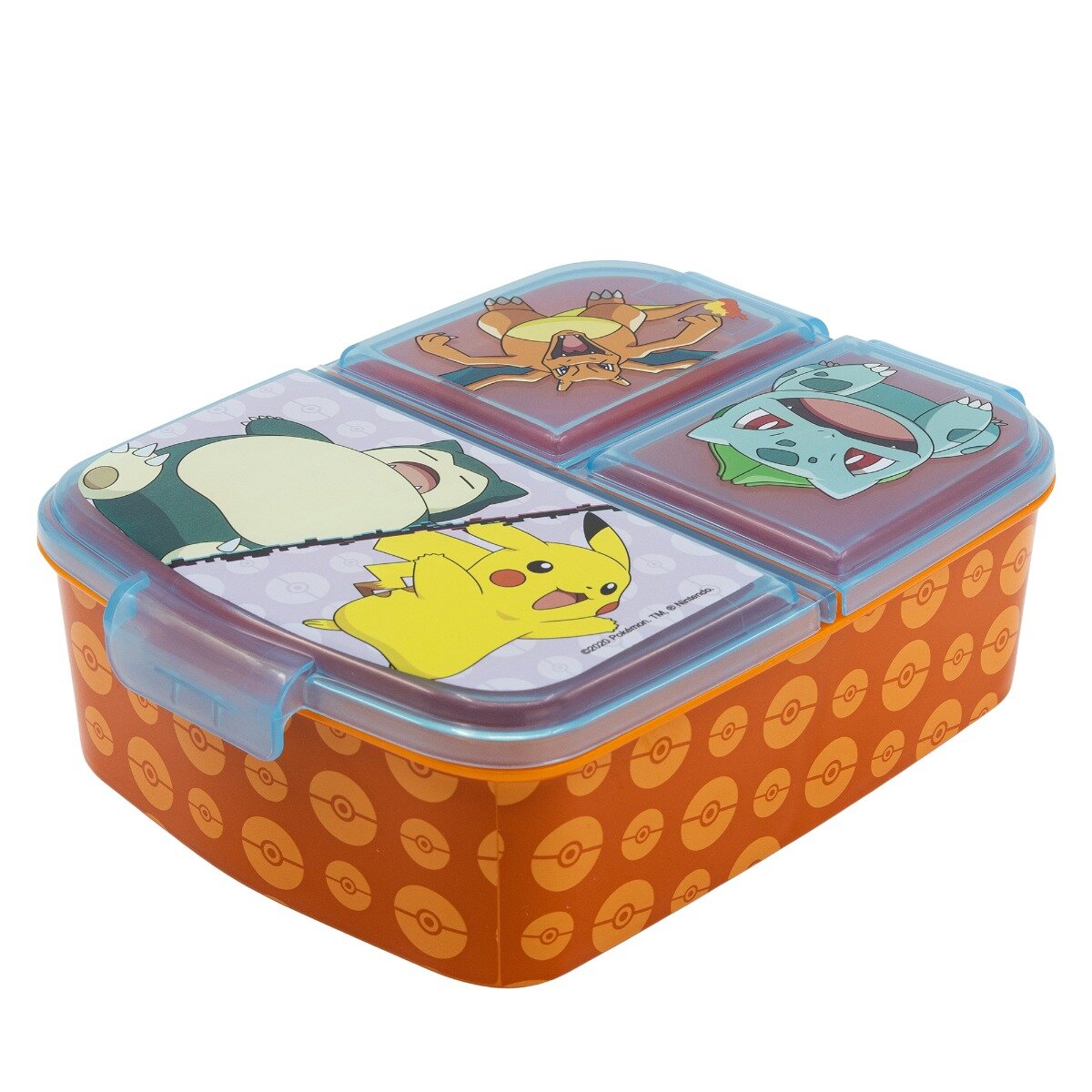 Stor Caserola pentru pranz cu 3 compartimente Pokemon