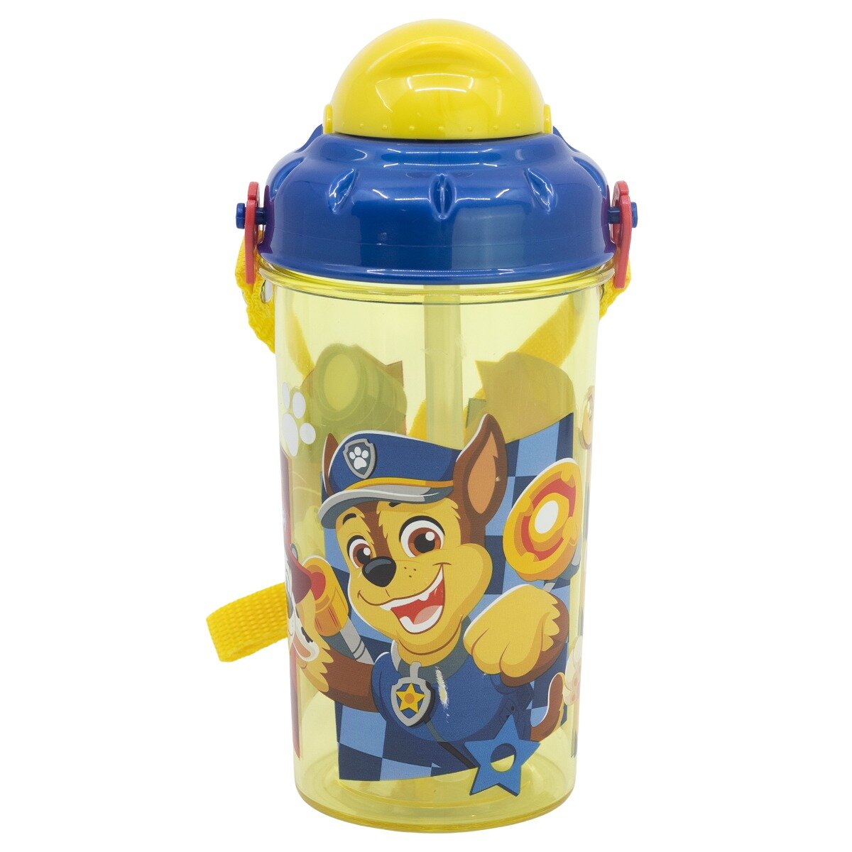 Stor Sticla din plastic cu pai Paw Patrol 465 ml