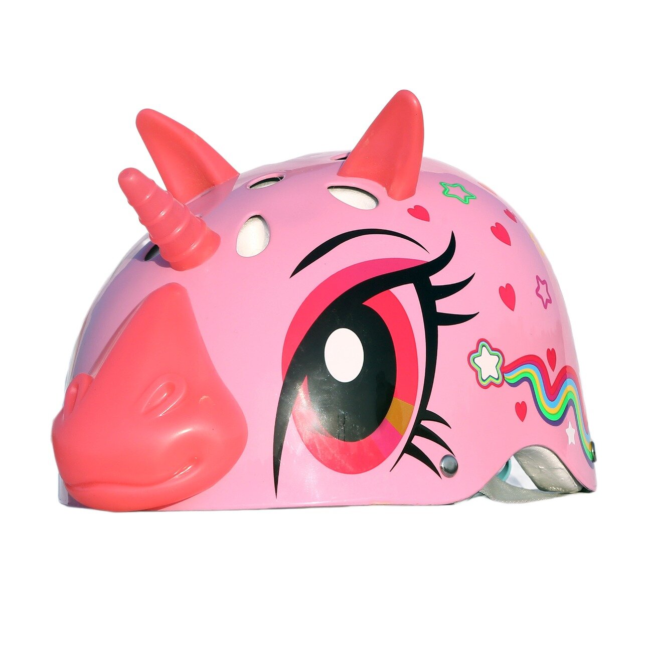 Street Jam Casca de protectie cu lumini Magic Unicorn Marimea S Roz