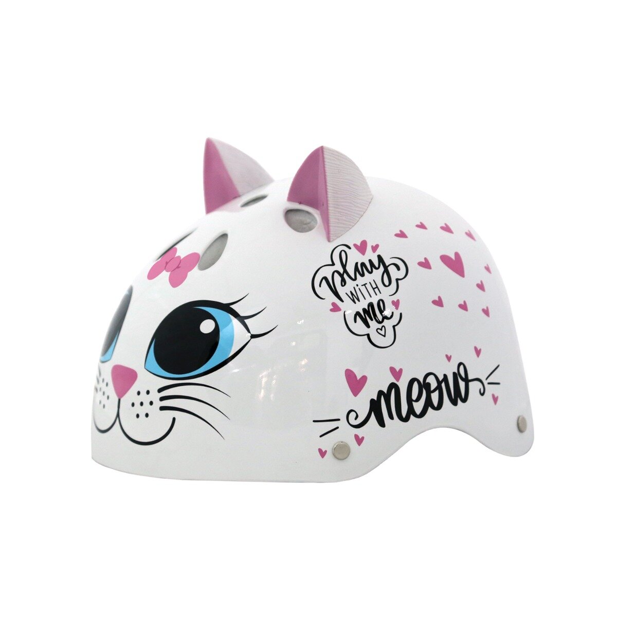 Street Jam Casca de protectie Kitty Cat Marimea S Alb