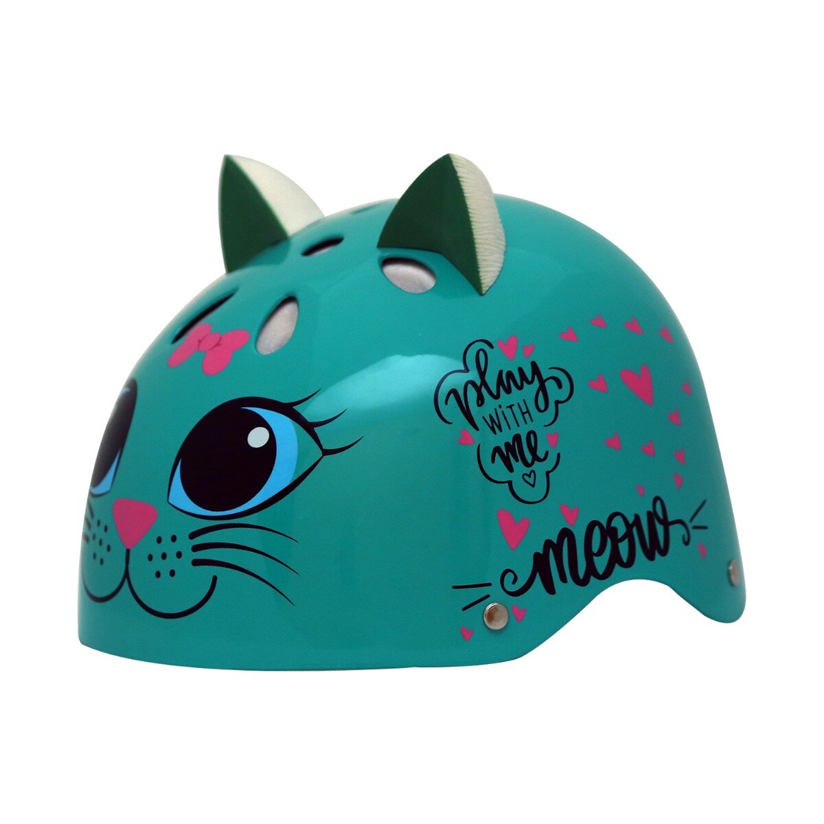 Street Jam Casca de protectie Kitty Cat Marimea S Verde