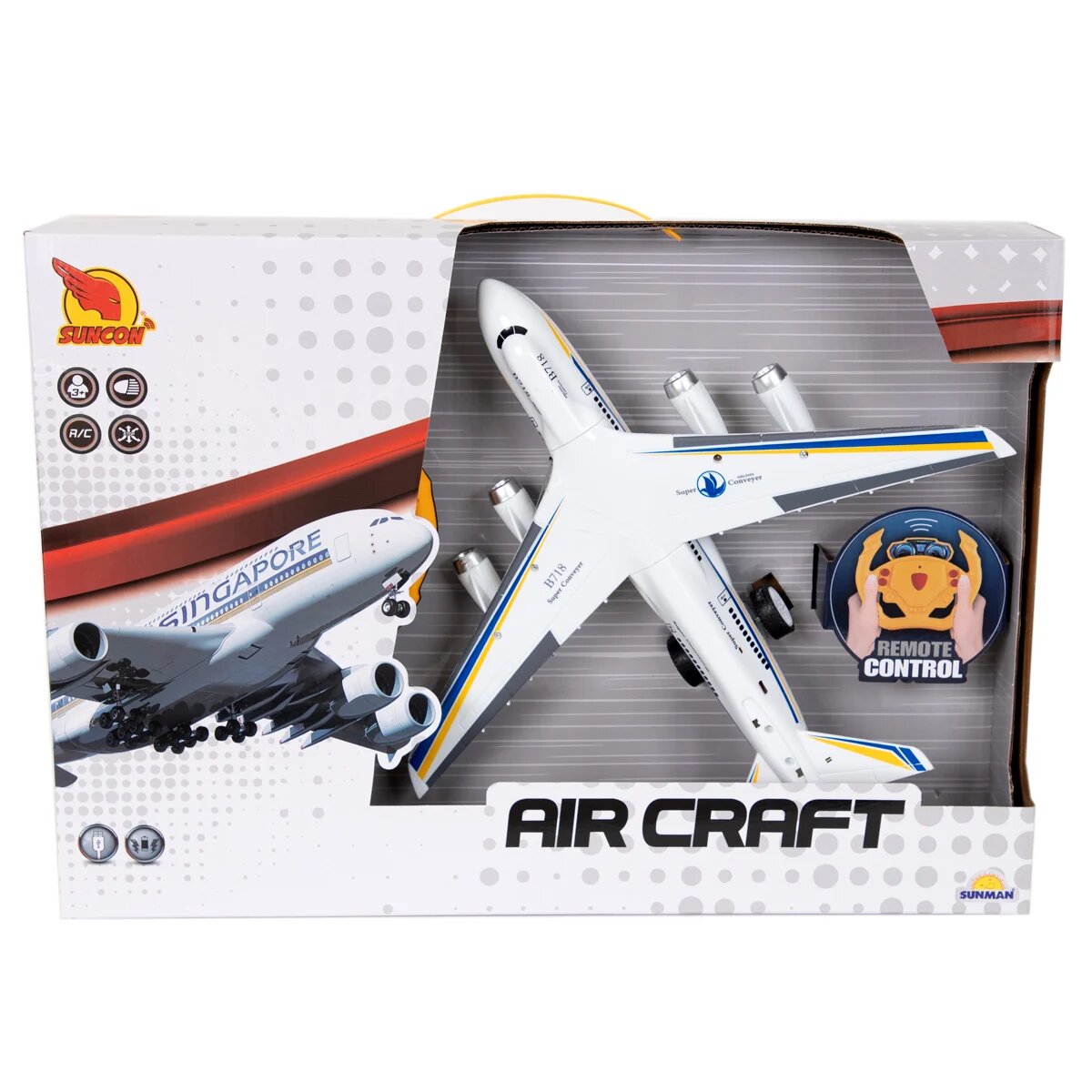 Suncon Avion cu telecomanda si lumini Aircraft B718