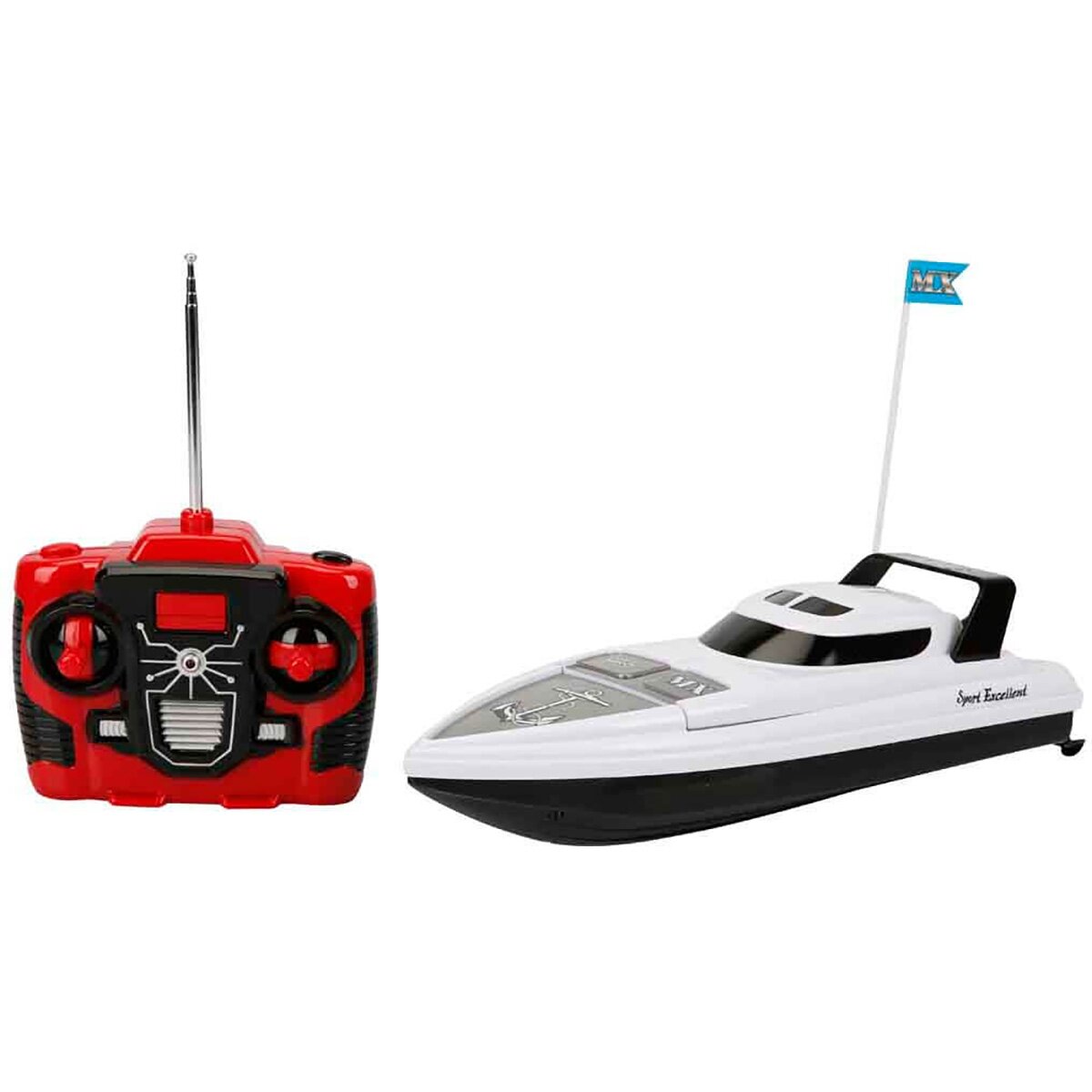 Suncon Barca cu telecomanda 27 Mhz Alb 32 cm
