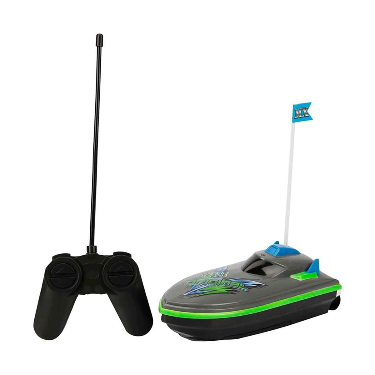 Suncon Barca cu telecomanda Verde-Gri 20 cm