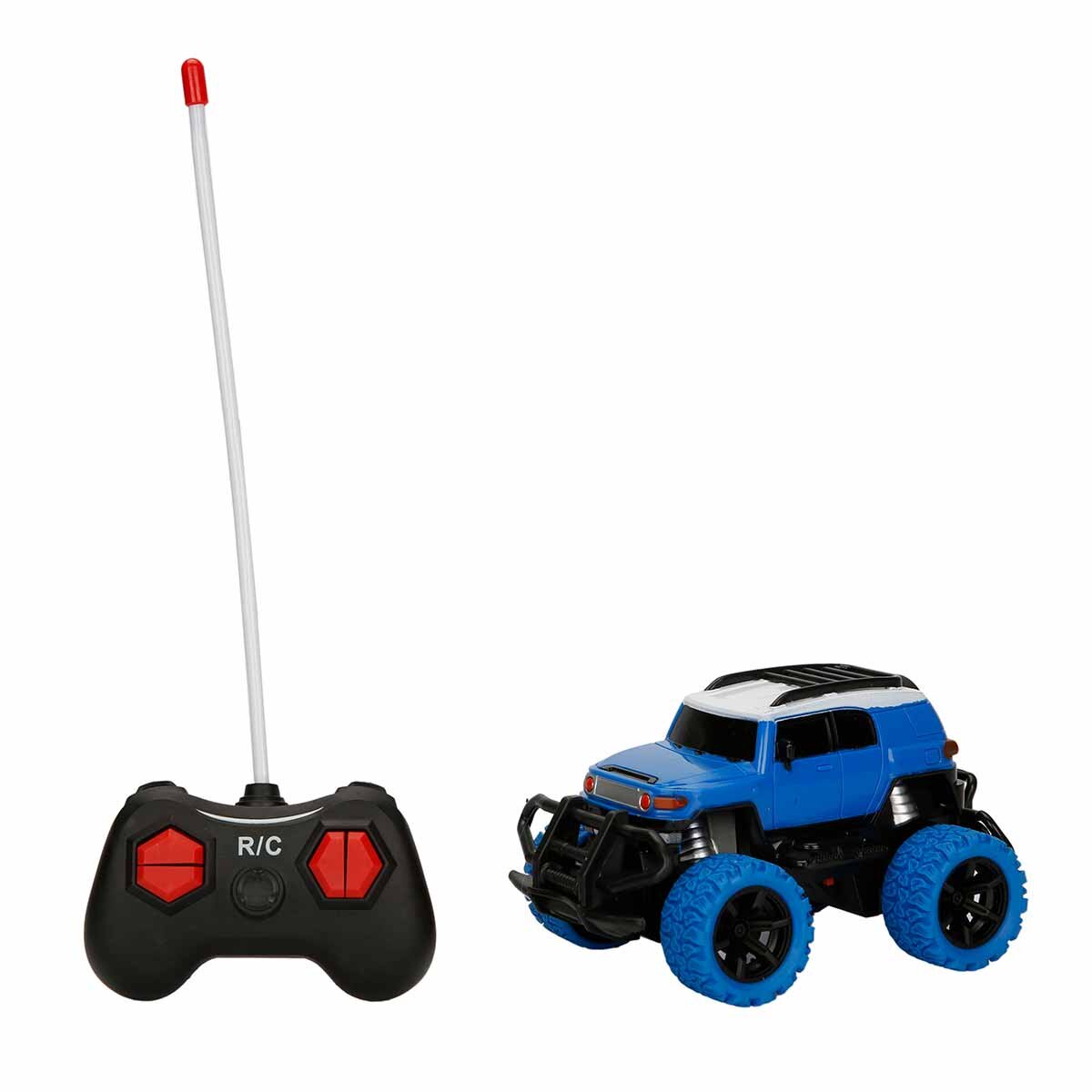 Suncon Masinuta cu telecomanda Mini Suv albastru-alb 1:43