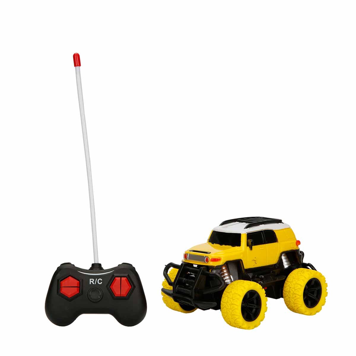 Suncon Masinuta cu telecomanda Mini Suv Galben-Alb 1:43